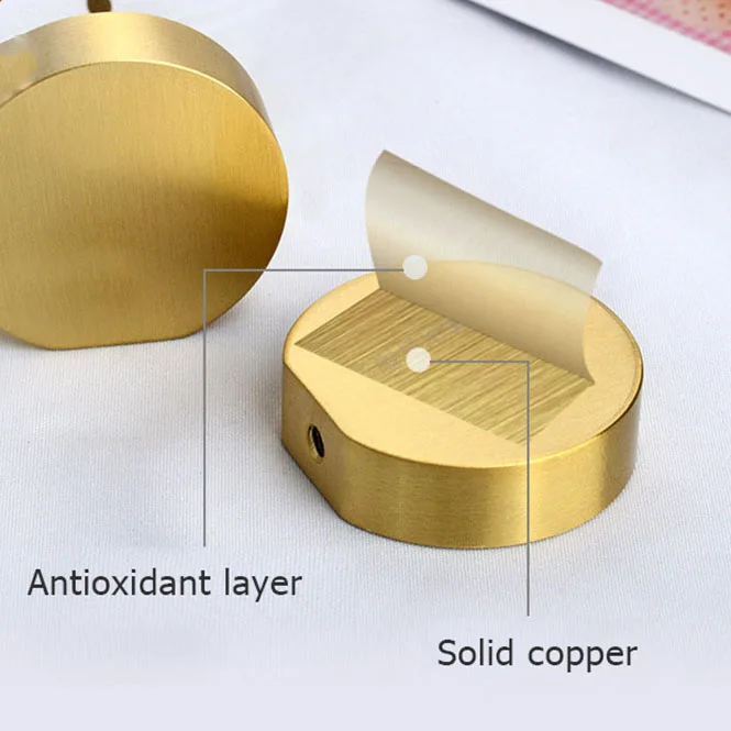 Brass Furniture Handles Copper Cabinet Knobs Wardrobe Dresser Drawer Knobs Kitchen Cupboard Chinese Style Door Handle Pulls