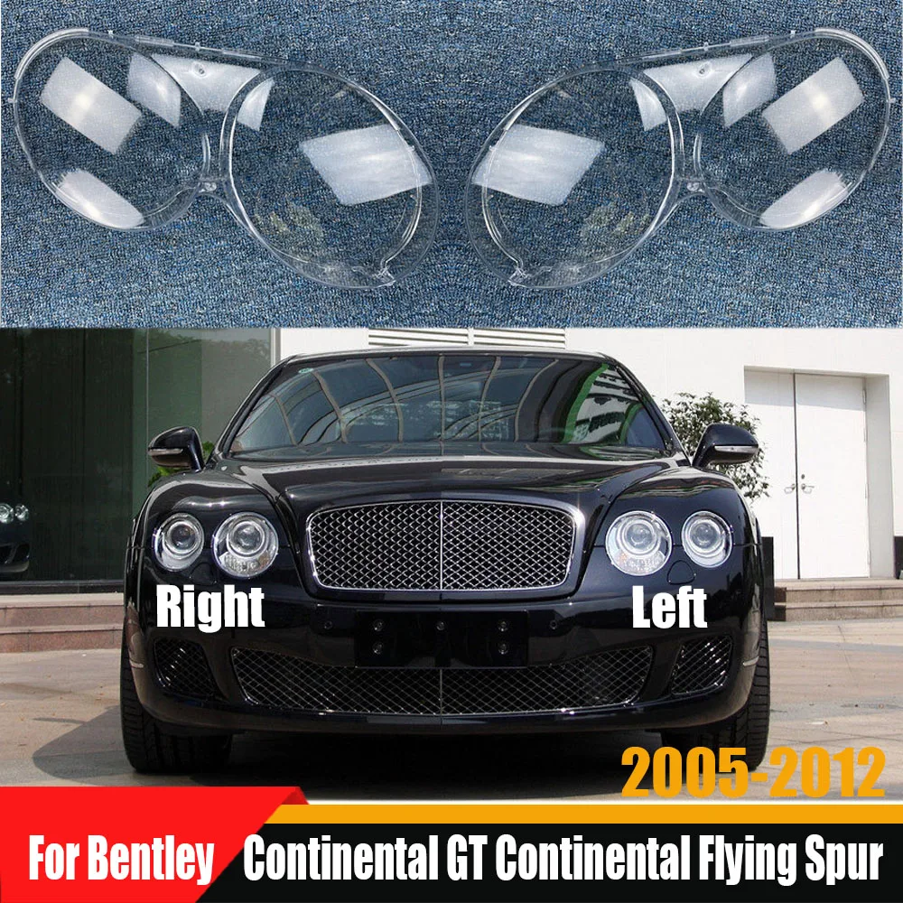 

Headlamps Plastic Cover Lampshade Headlight Shade Headlamp Shell For Bentley Continental GT Continental Flying Spur 2005-2012