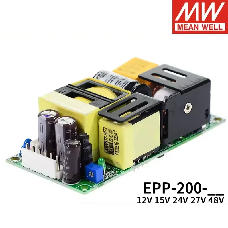 MEAN WELL EPP-200-12 15 24 48V 4.2A 200W High Efficiency Industrial Open Frame Switching Power Supply PCB Bare board Power Unit