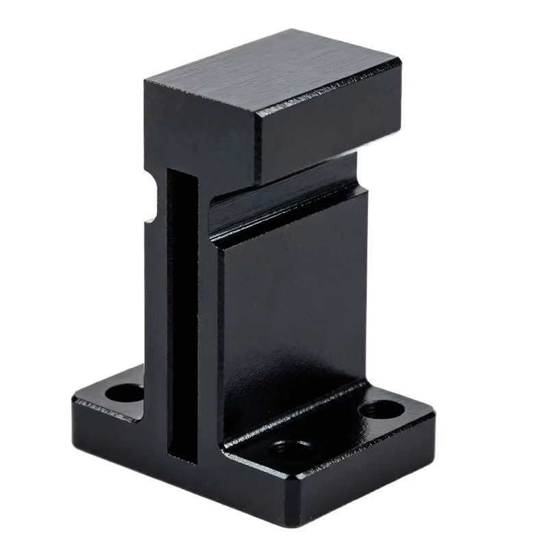 Customized CNC Machining Parts Aluminum Alloy CNC Machined Black Anodized Clamp Mount Bracket / Adjustable Clamping Component