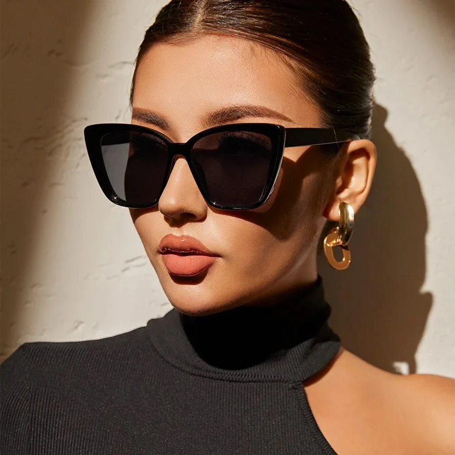 New Vintage Cat Eye Sunglasses Women Square Small Frame Sun Glasses Female Brand Designer Retro Shades Fashion Oculos De Sol