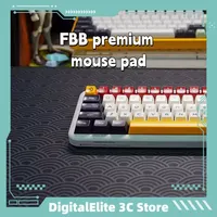 Fbb Premium Japanese Mouse Pad Heat Transfer Printing Technology Lock Edges Smooth Washable Black Gaming Computer Desk Pad