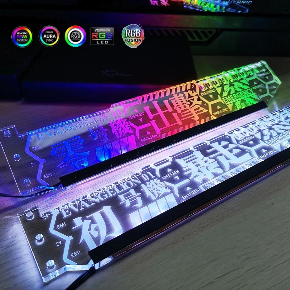 Wspornik GPU dostosowujący poziome uchwyty VGA obsługa karty graficznej dla GPU zapobiega zwiotczeniu 5V ARGB 3PIN / 12V RGB 4PIN AURA SYNC