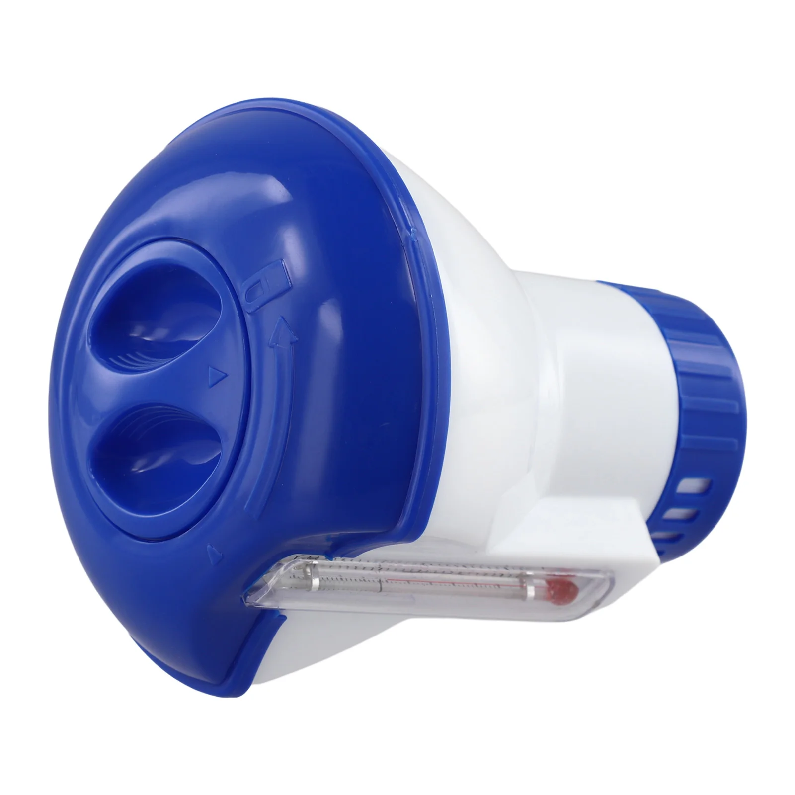 

Диспенсер для плавающих средств для бассейна со встроенным термометром для точного измерения температуры по шкалам Фаренгейта и Цельсия