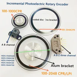 HEDS-9040#T00 sensor optical encoder 2000CPR code disk code  whool 50mm avago