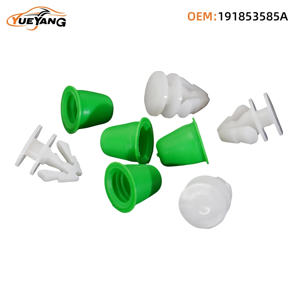 YUEYANG 191853585A 1H0853586 Exterior Wheel Arch Trim & Side Moulding Clip For Audi Volkswagen MK2 Golf Jetta Passat  Skoda