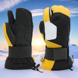 Ski Gloves 3M Cotton Skiing Gloves Men WomenSkiing Climbing Waterproof Snow Gloves Professional Thermal Waterproof Wrist Guards