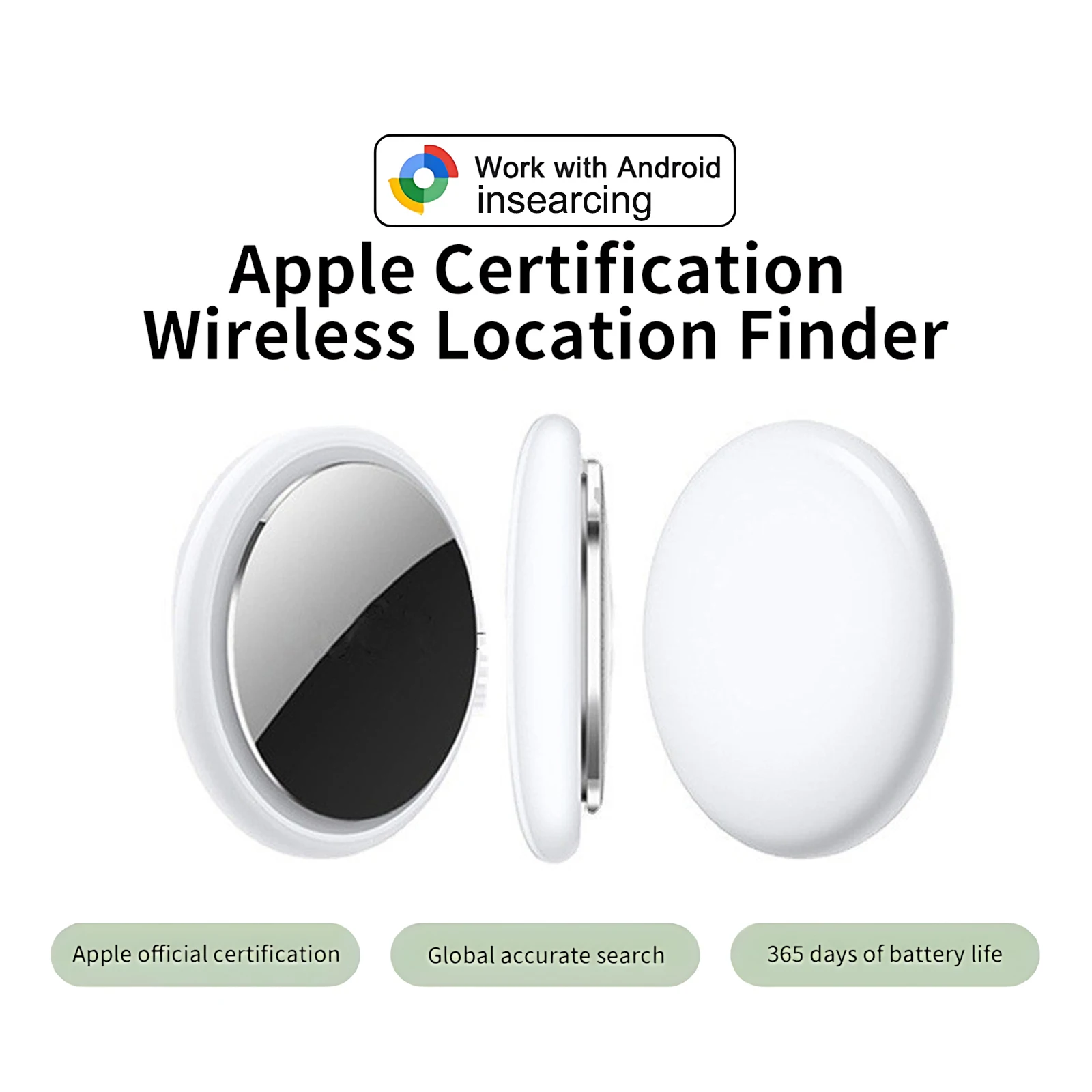 Smart Mini GPS Anti-perdita Tracker Il suono localizza l'allarme di promemoria msg Per chiavi portafogli bambini animali APP tracciamento su iOS e Android 2026