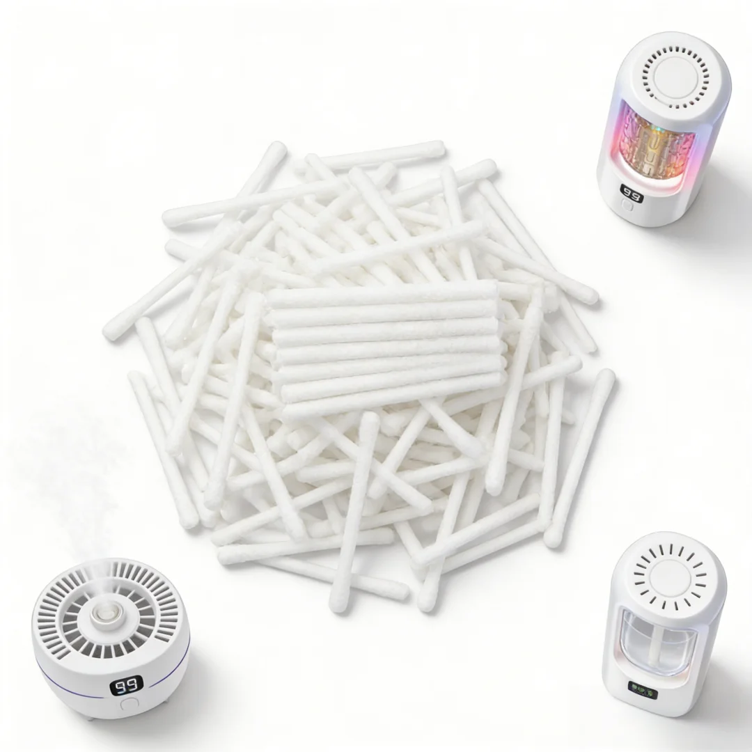 20 Pieces 8mm13.5cm High-quality Cuttable Absorbent Cotton Filter, Suitable for Humidifiers and Aroma Diffusers