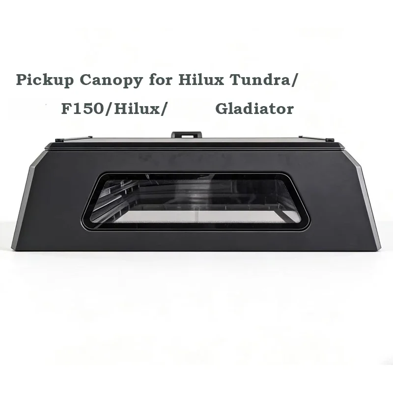 Durable Aluminum Alloy High Top Tonneau Cover Pickup Canopy Truck Topper Hilux Tundra F150 Gladiator-Theft