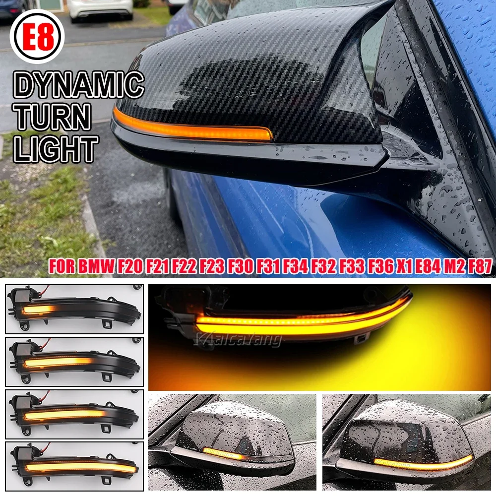 

Светодиодный индикатор бокового крыла зеркала заднего вида, мигалка, повторитель, динамический указатель поворота для BMW F20 F21 F22 F30 E84 1 2 3 4 серии