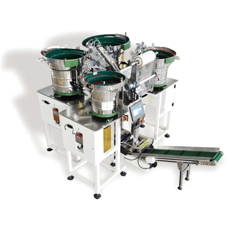 Fully automatic fiber optic point packaging machine, automotive industry spare parts mixed counting packaging machine