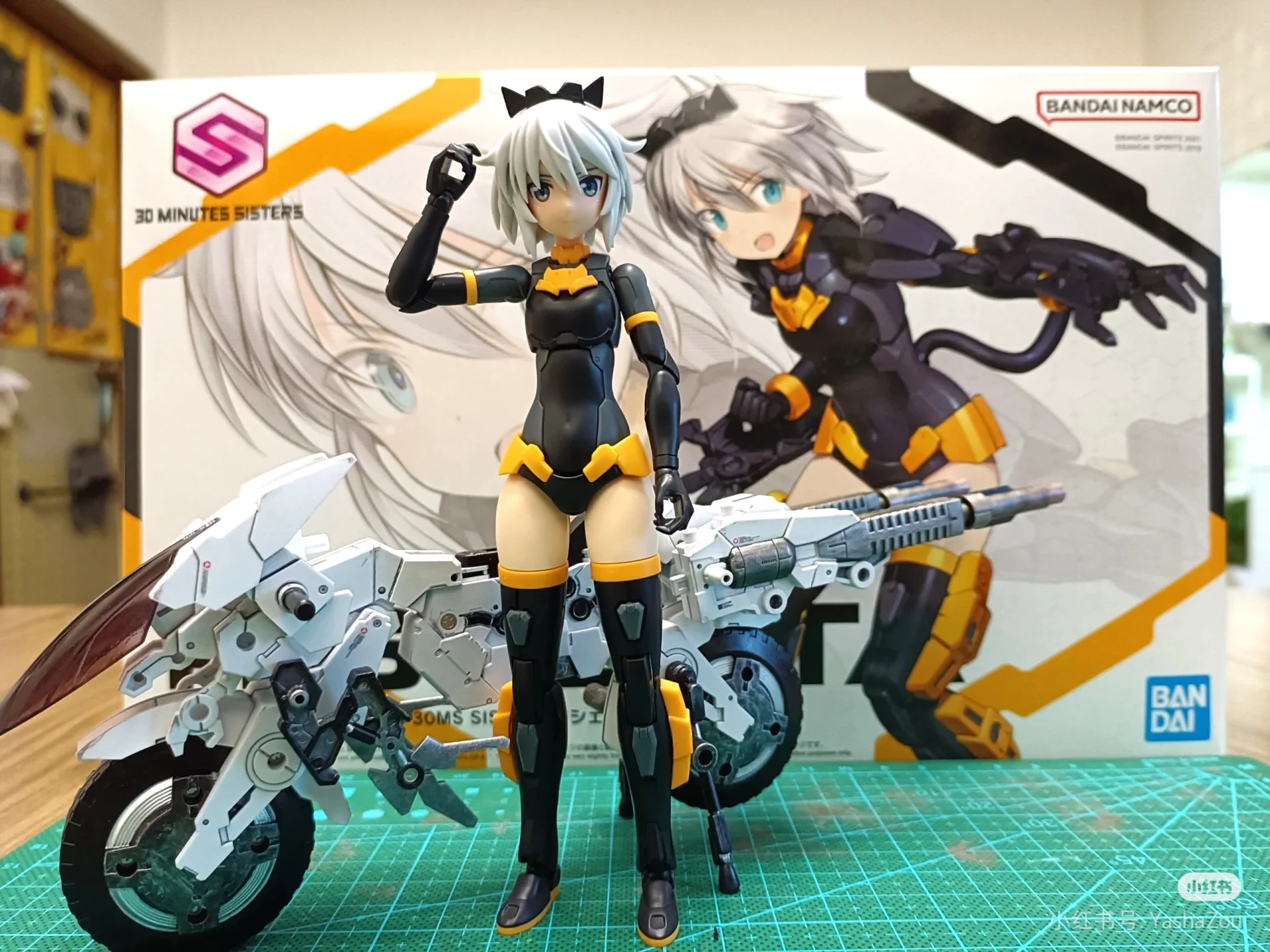 Bandai Original 30 Sis-M00 Minuten Montagemodell Anime Action Sisters Original Ilshana Color C Modellbausatz PVC-Figur Spielzeug