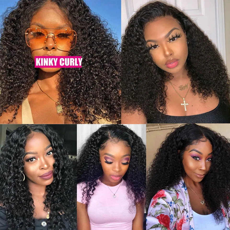 Indian Afro Kinky Curly Bundles 1/3/4PCS Human Hair Extensions Unprocessed Virgin Hair 100% Human Hair Weave Bundles Jerry Curl