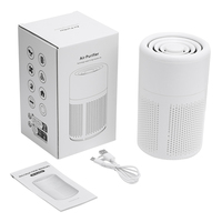 Household Air Purifier Portable Air Cleaner Mini Desktop Air Purifier With HEPA Filter Air Freshener Air Cleaner For Home Office