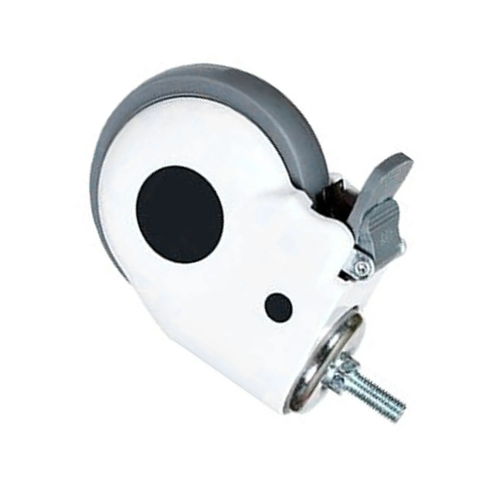 Swivel Caster 5in Low Noise Heavy Duty TPR Wheel Accessory Replacement with Brake for Cart