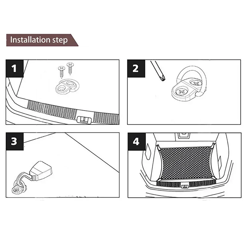الثقيلة D-حلقة سحب هوك الفولاذ المقاوم للصدأ مقطورة التعادل أسفل مرساة الأسود آمنة البضائع سيارة شاحنة مغلقة متعددة الأغراض جبل