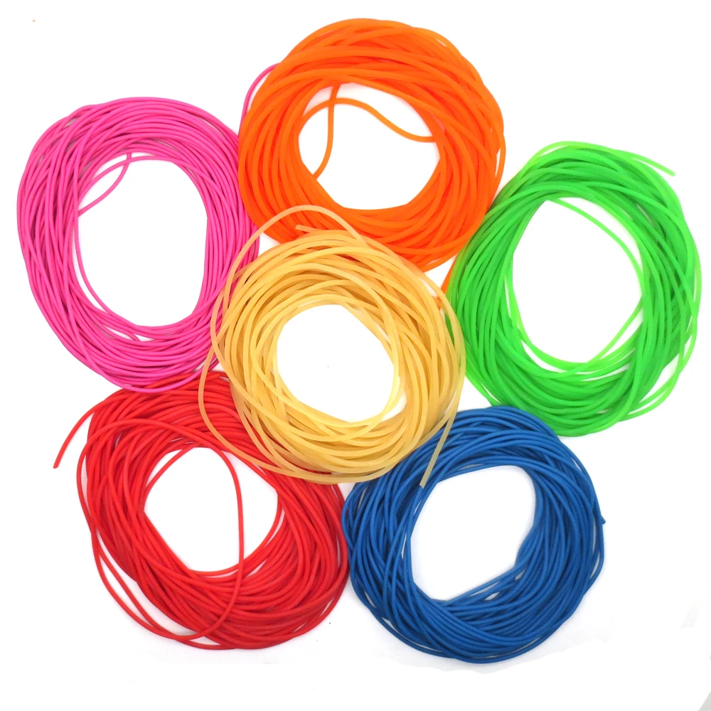 1000g Diameter 2mm  2.5mm 3mm  3.5mm Solid Elastic Fishing Rope Fishing Accessories Good Quality Rubber Line For Catching Fishes