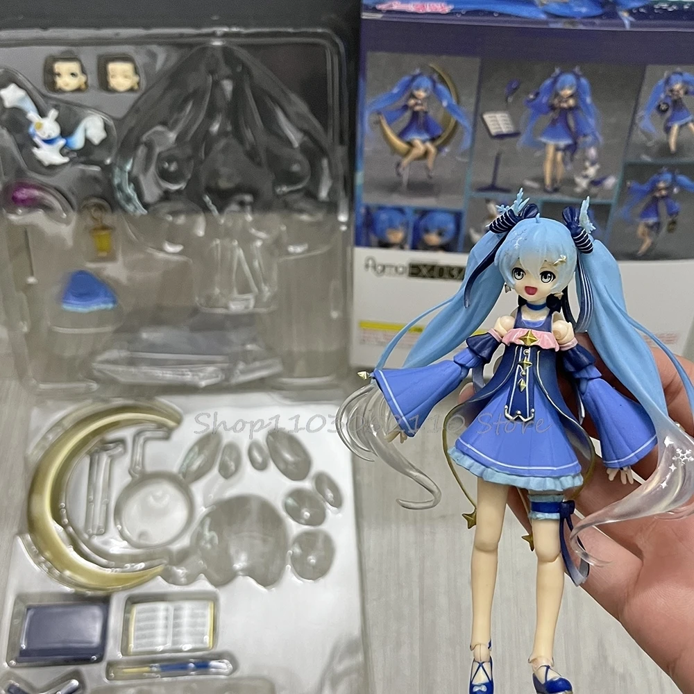 

Аниме-фигурка FIGMA EX-037 Twinkle Snow Ver. Коллекционные фигурки Мику из ПВХ, модель игрушки-куклы, подарки на день рождения