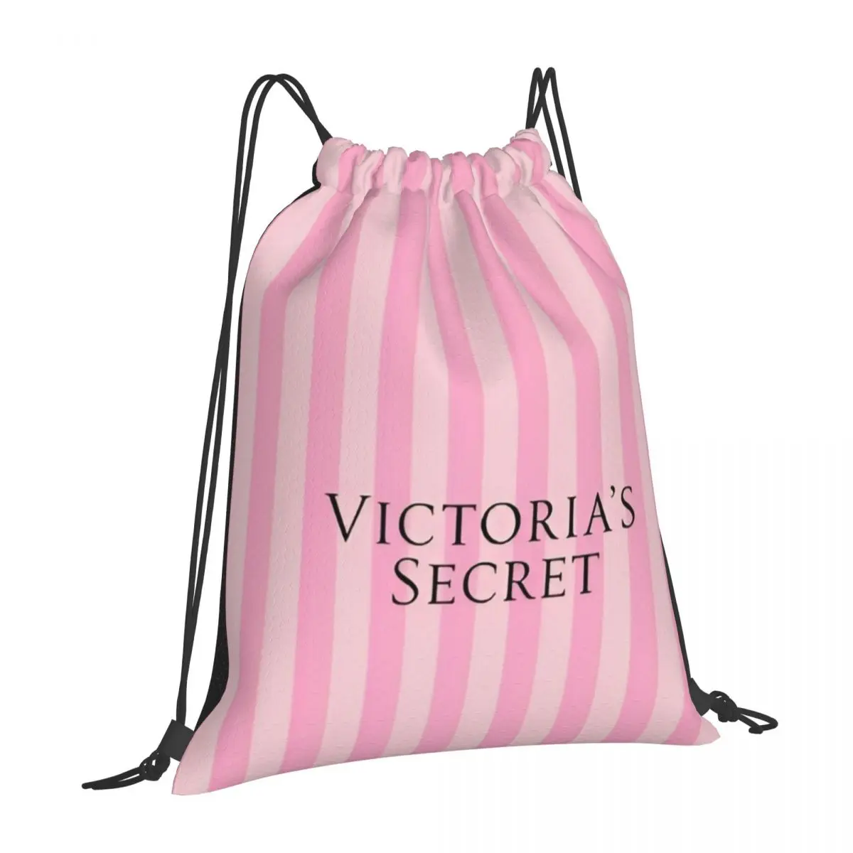 Custom Pattern Logo Drawstring Bag Like-Victoria-S-Secret-Style Travel Backpack Student Storage Bag School Bag