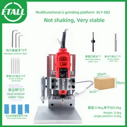 XLY-002 Multi-Function Grinding table Suitable for Phone IC CPU BGA Grinding Polishing Camera frame Screen Touch Polishing Tools