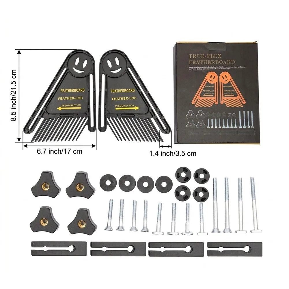 Woodworking Feather Board Set Double Featherboards Gauge for Slot For Woodworking Engraving Machine Woodworking DIY Tools