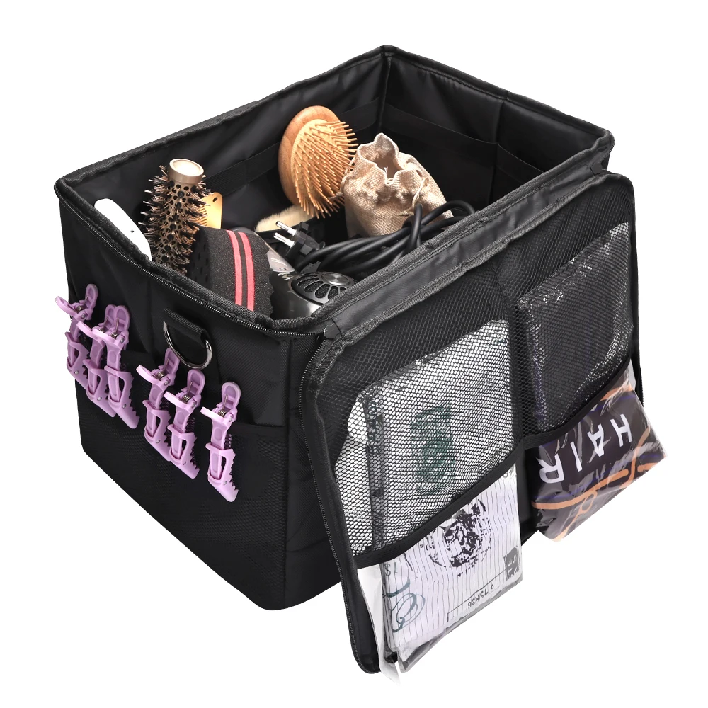 Barbershop Storage Bag Salon Hair Styling Tools custodia pieghevole zaino da toilette per trucco zaino da viaggio Make Up Barber Bag