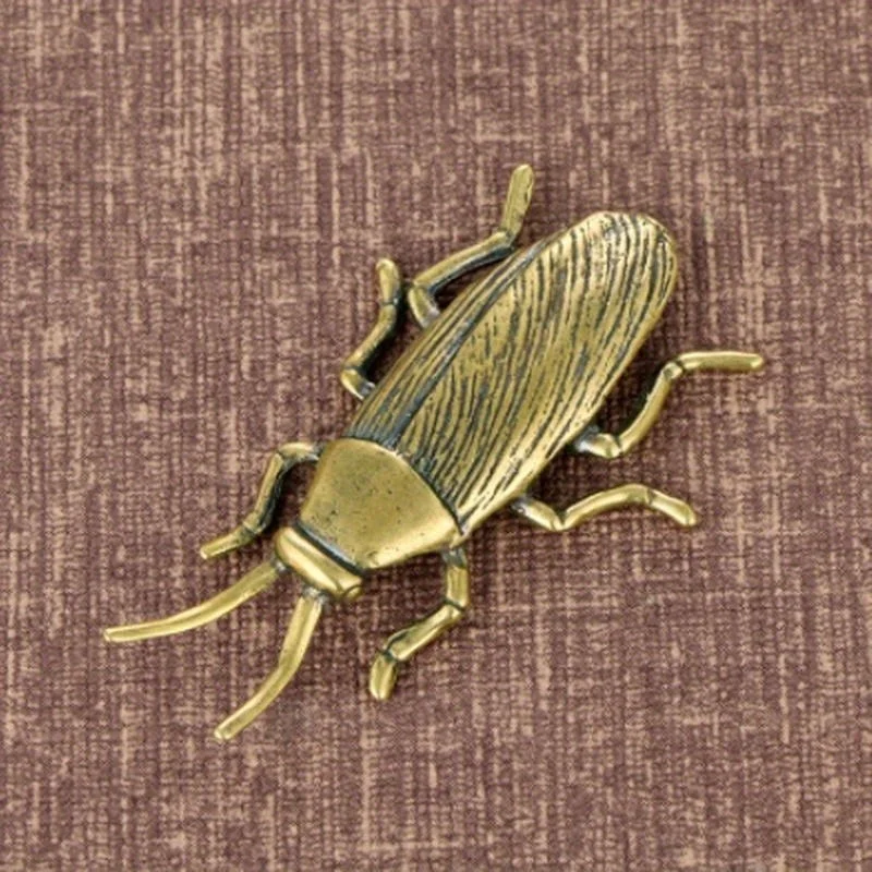 النحاس الحشرات صرصور التماثيل المنمنمات الشاي الصلب الحيوانات الأليفة مضحك الحرف جمع سطح المكتب الحلي الصغيرة