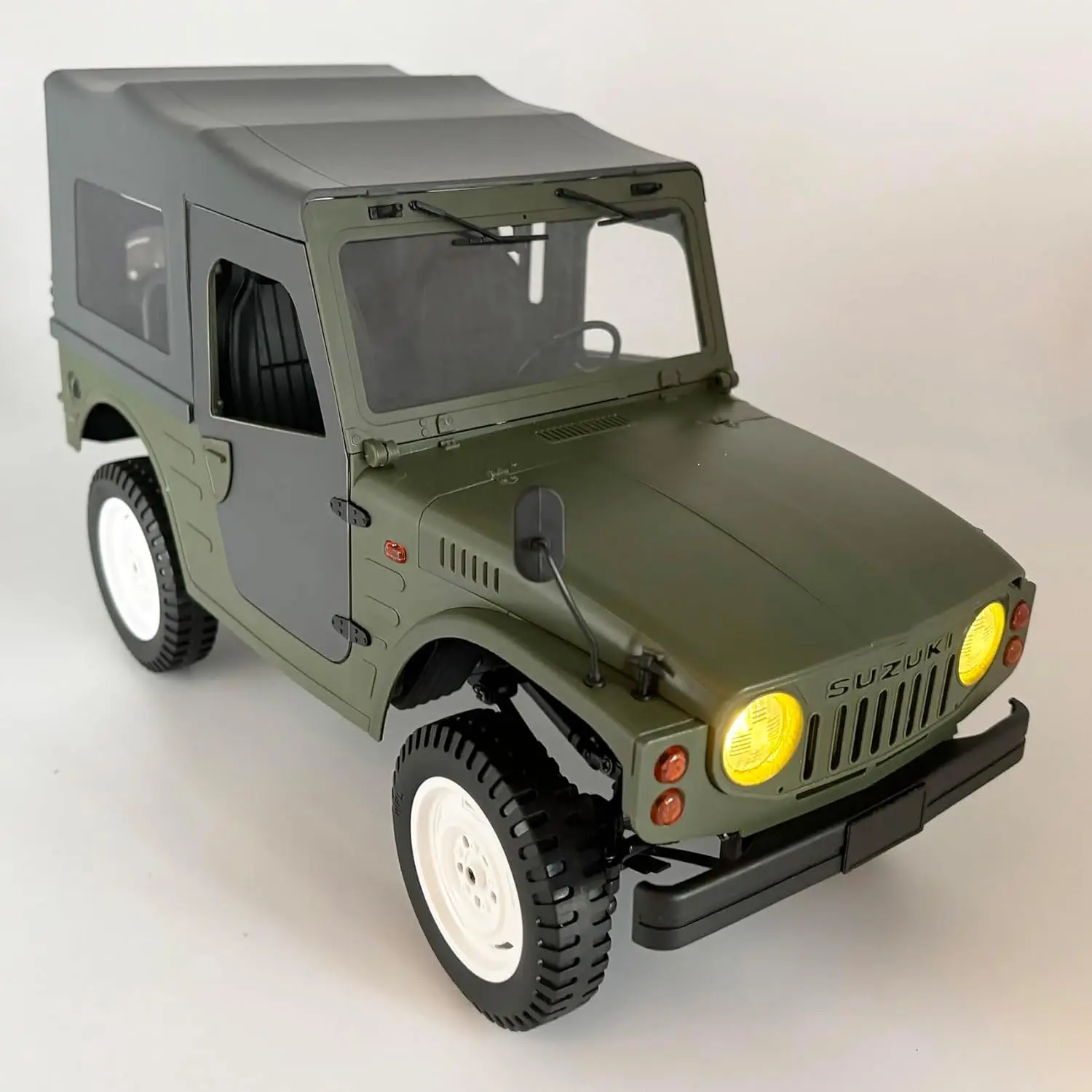 RC Rock Crawler 4x4 Remote Control Truck, RTR Off Road Hobby Car, 1/10 Scale All Terrain Vehicle with 370 Motor, Proportional Throttle & Steering, Leaf Spring Chassis