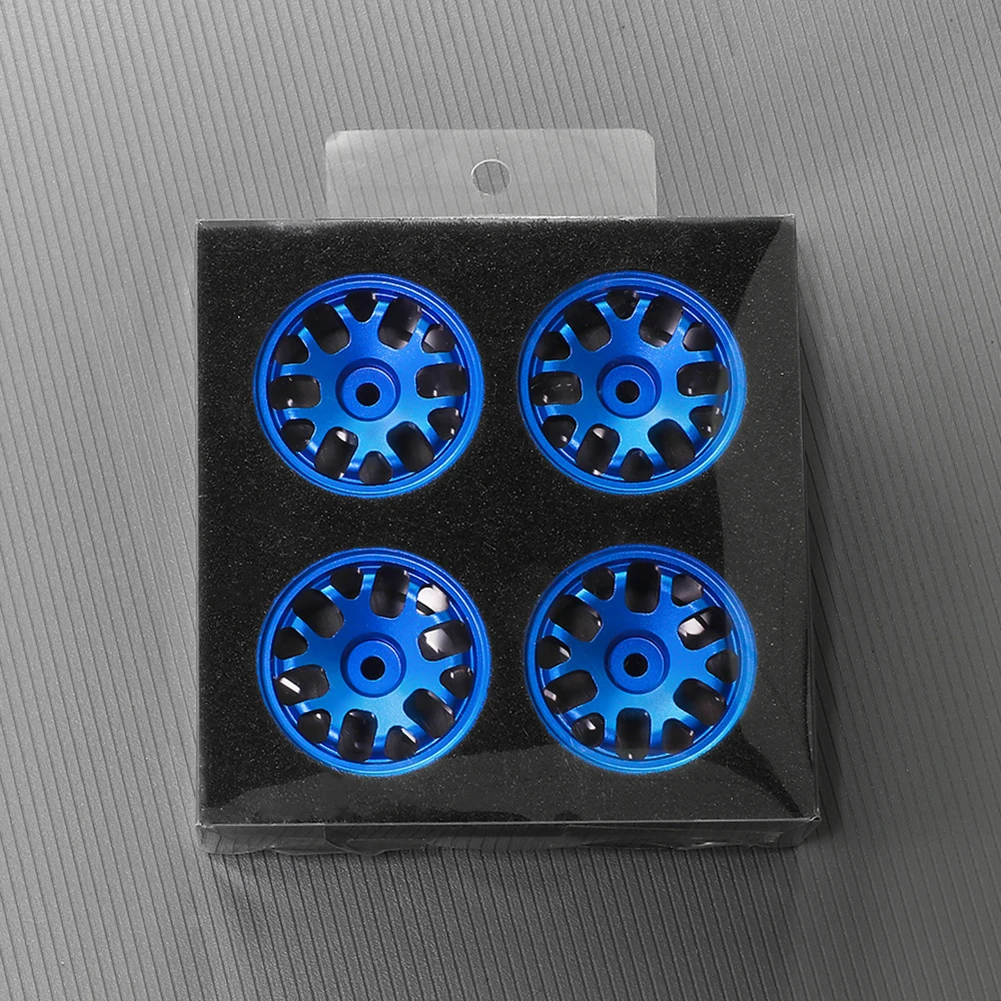 Bujes de rueda de Metal para coche de carreras a control remoto, 4 piezas, 42mm, 1/10, Tamiya M03, M04, M05, M06, M07, MB-01, pieza de actualización de XM-01