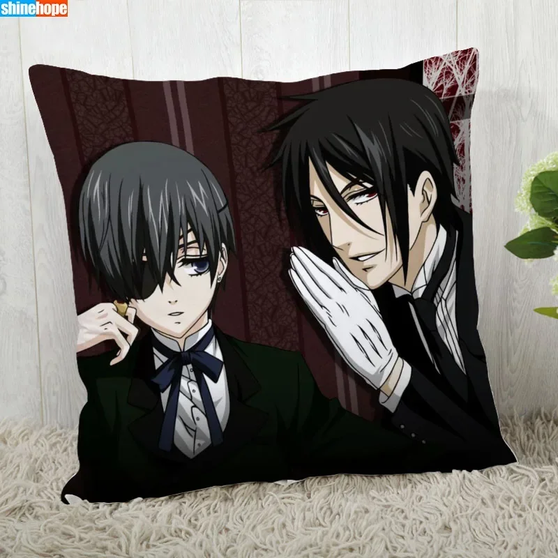 Federa per cuscino Black Butler Personalizza federa Federa decorativa per la casa moderna per soggiorno 45X45 cm