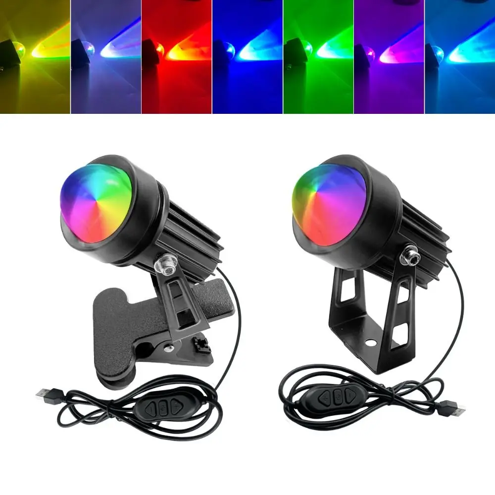 Cord Dimmable USB Powered LED Light Multi Color Changing Compact Lightweight Clip RGB Light Adjustable Clip Energy-Saving LED