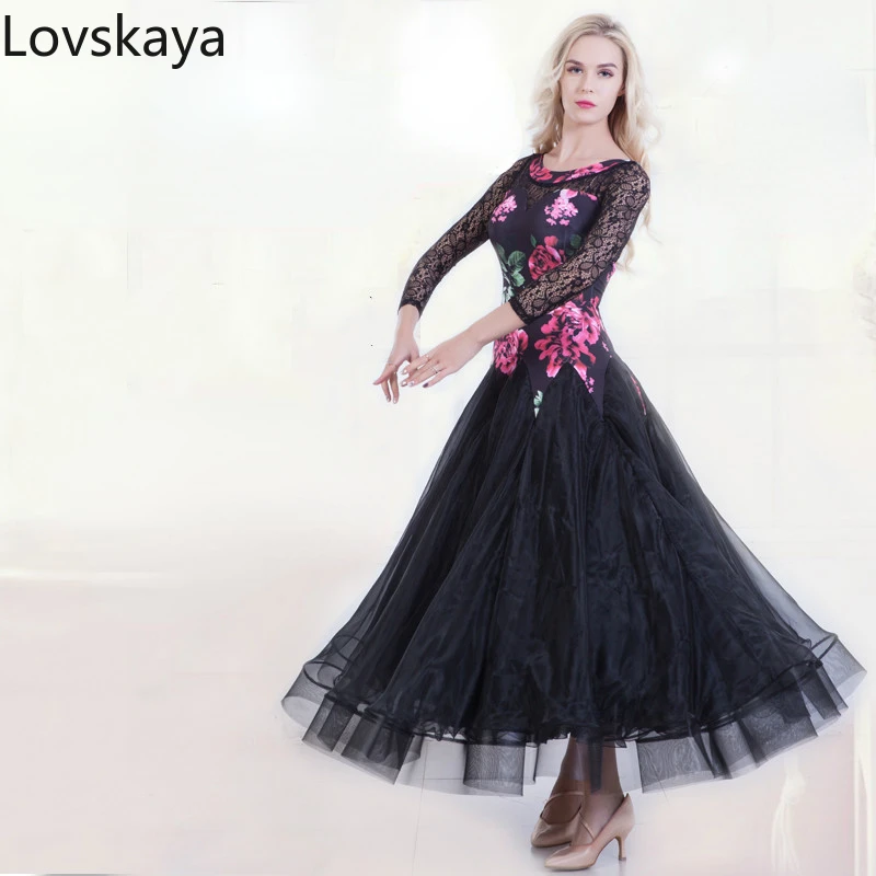 

New adult women's ballroom dancing dress waltz costumes Modern Dancing Dress