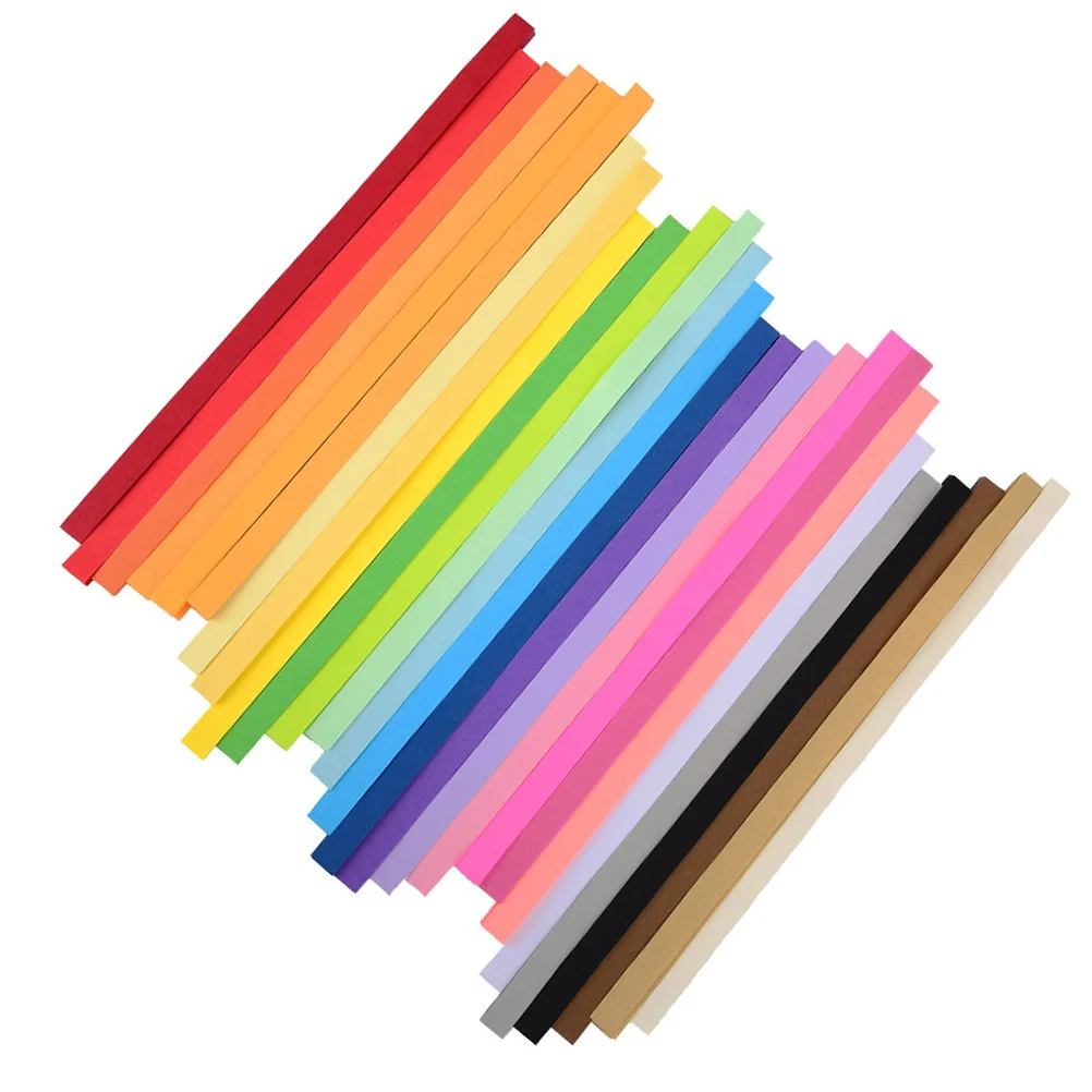 1080Pcs Star Origami Paper Kit 27 Shades Reusable Folding Sheets for Creative DIY Decor and Learning Fun Star Folding Paper