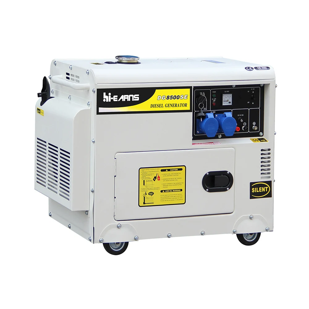 

hiearns Best price 6KW single phase silent DG8500SE electric die·sel generator