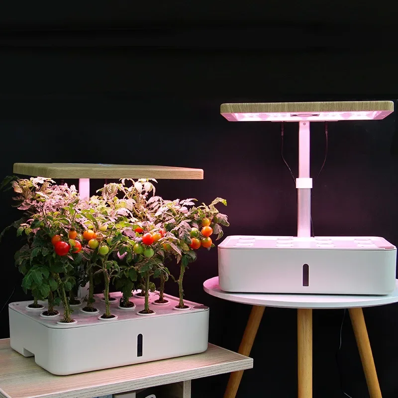 Smart Pots&Planters Kitchen Herb Garden Grow Lights Hydroponic Kit 12 Pods Self Watering Desktop Hydroponic System