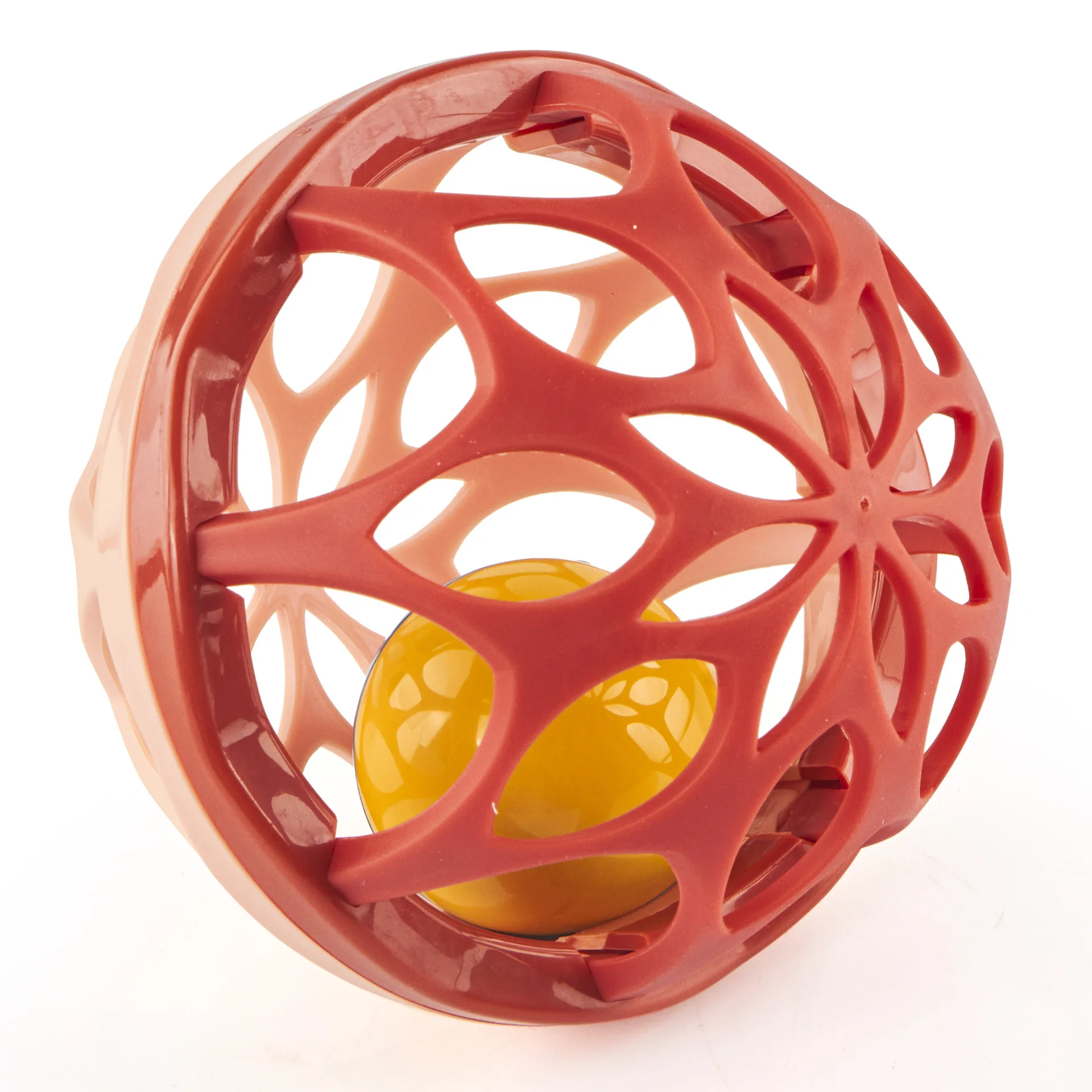 Cloche apaisante pour bébé de 0 à 3 ans, jouet en caoutchouc souple Double face, exercice de préhension éducatif pour bébé, hochet, balles de préhension à la main