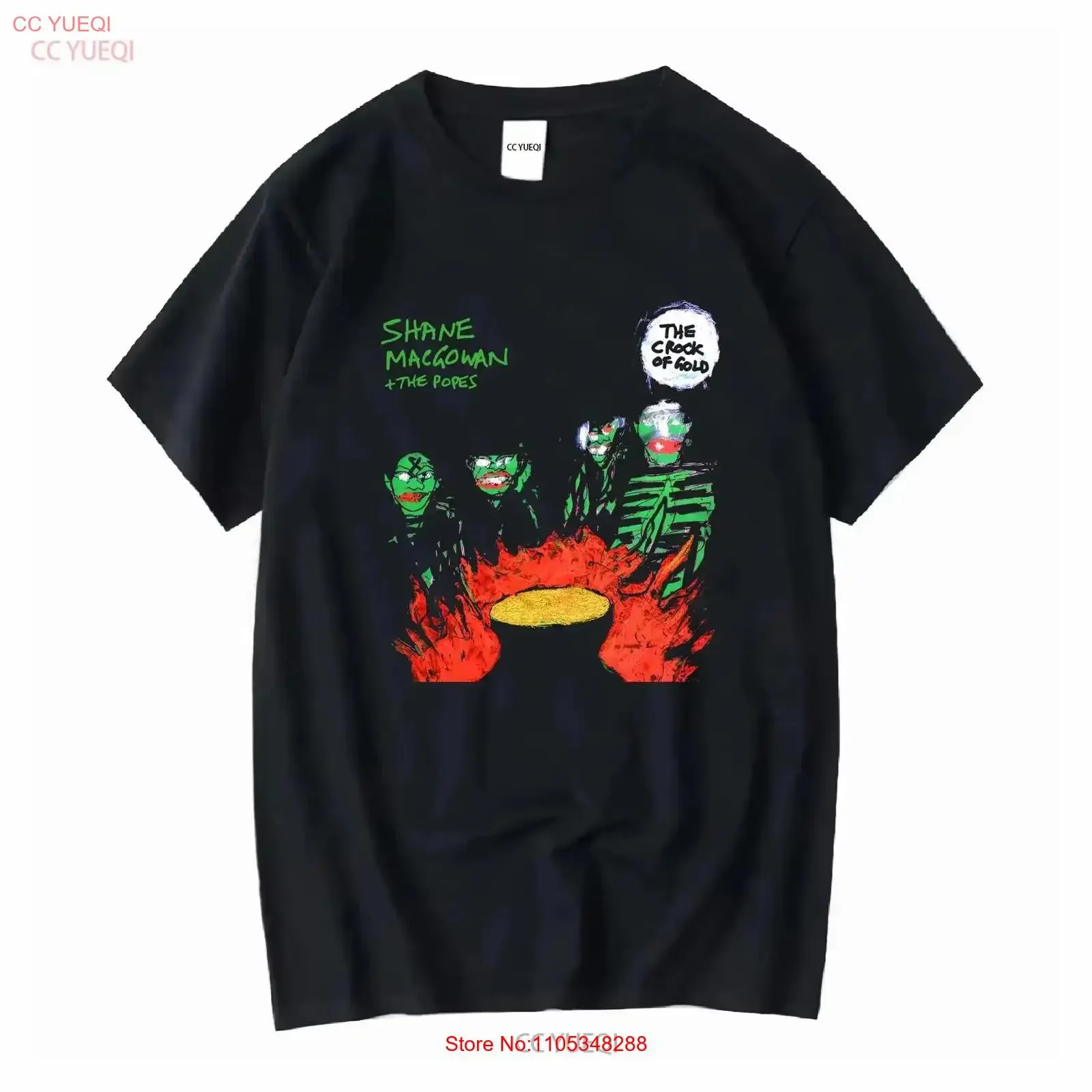 Shane MacGowan And The Popes Crock Of Gold T-Shirt S bis 4XL, Vintage-Waschung, für den Alltag, leicht weich, leicht dehnbar
