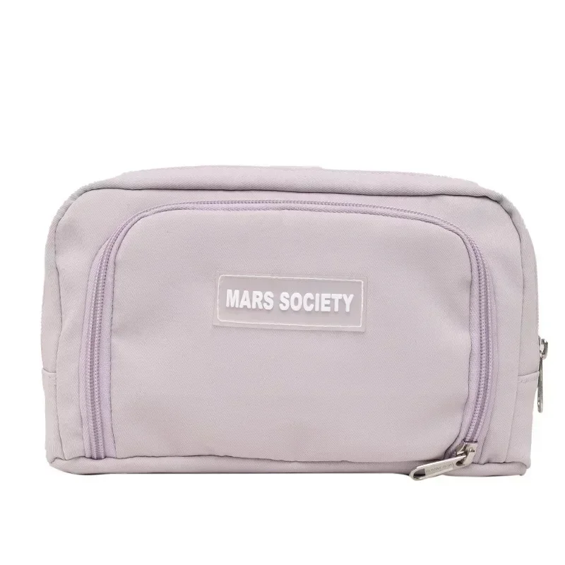 2025 New Pencil Case for Fall Stationery Bag for Primary and Secondary School Students Japanese Makeup Bag Net Storage Bag