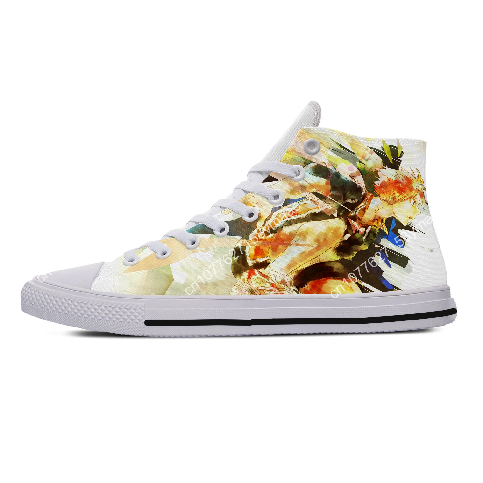 Hot Summer Man Women Casual Shoes Funny High Help Anime Haikyuu Volleyball Juvenile Leisure Walking Shoes Fashion Board Shoes