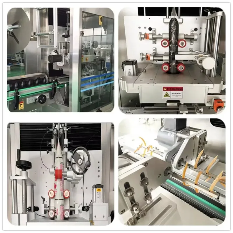 Automatic Heat Film Can Jars Plastic PET PVC Round Bottles Shrink Sleeve Labeling Machine