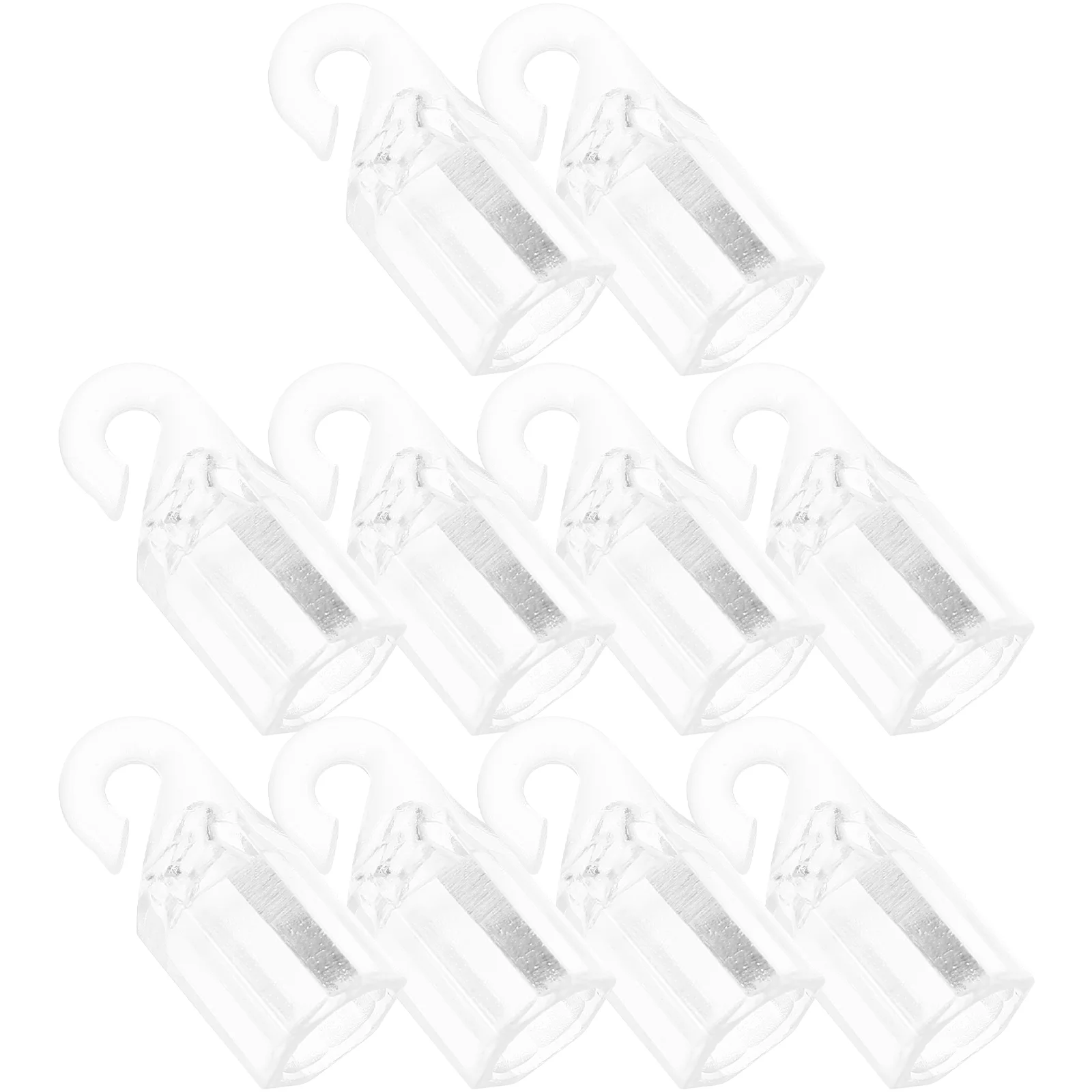10 Pcs Turn Rod Venetian Rotating Hook Vertical Blind Accessories Curtain 10pcs Rods Balance Pom Plastic Roller