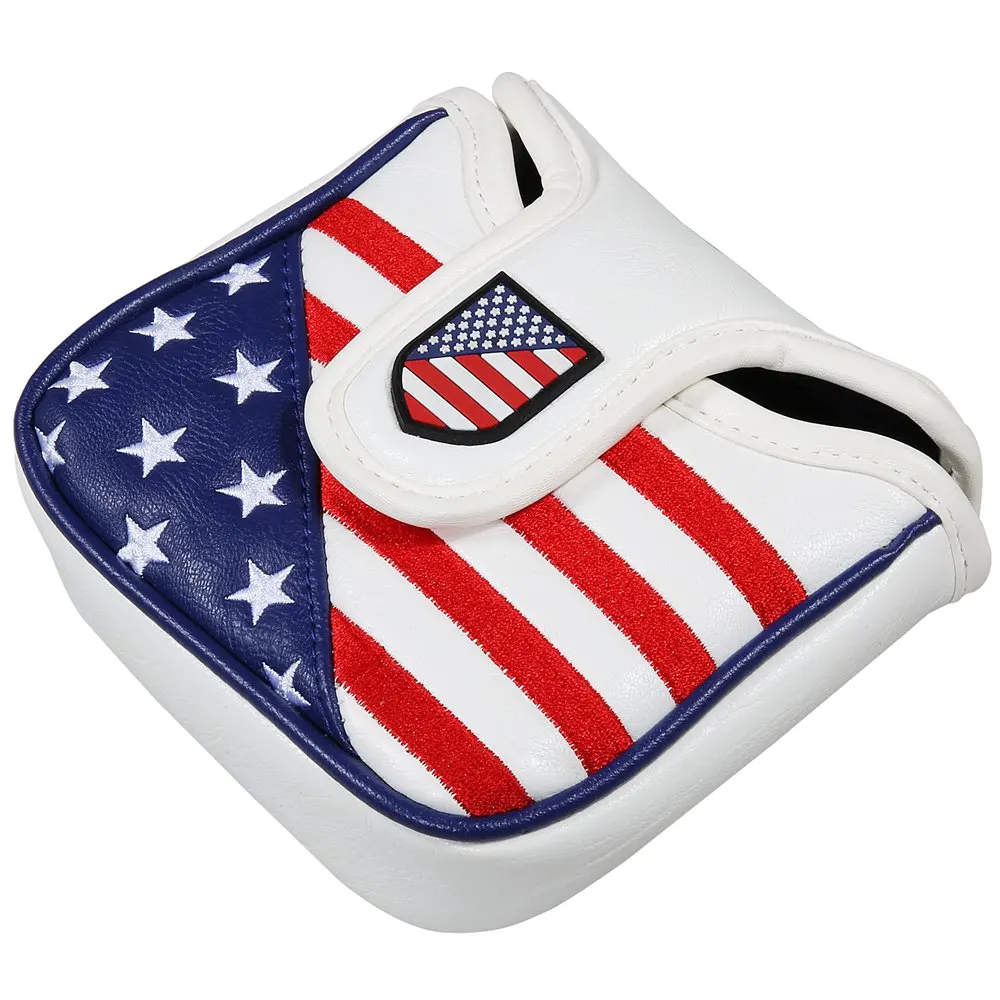 New Design High Quality Golf Putter Cover Mallet Headcover Square Shape Golf Club Head Cover