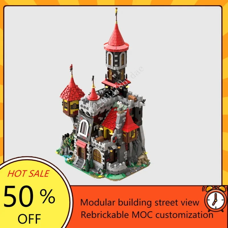 3995PCS MOC Medieval Castle Custom Puzzle Model Bat Lord Castle Technical  DIY Assembly Set Toy For Birthday adult Holiday Gift