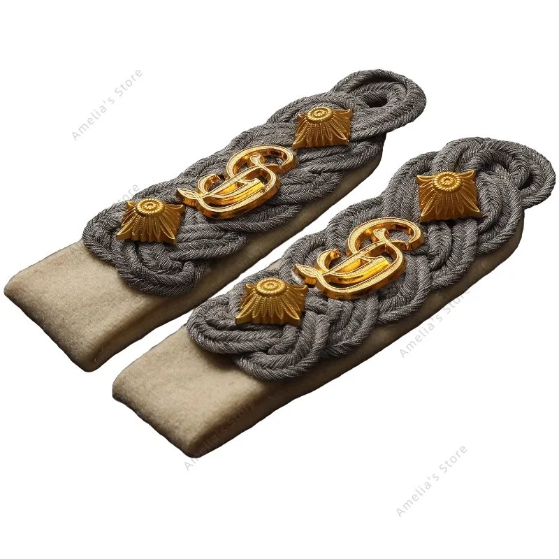 لوحات كتف الضابط العسكري الألماني WW2-سلك معدني بوليون كتاف لزي موحد كوسبلاي شارة Luftwaffe DDR NVA