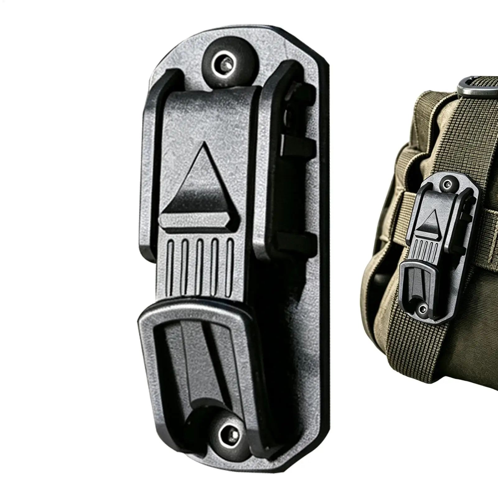 Heavy Duty Belt Clip Multifunctional Hook Key Holder Outdoor Survival Gear Climbing Camping Hiking Backpacking Accessory Belt