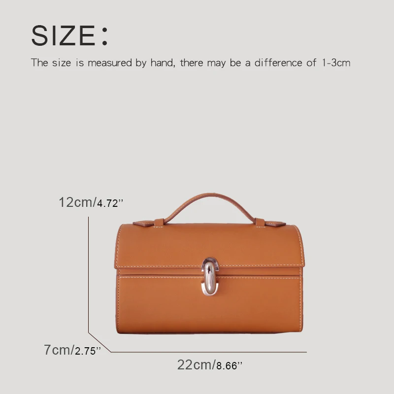 Genuine Leather Bags For Women Luxury Designer Handbag And Purses 2024 New In First Layer Cowhide Lock Top Handle Small Carrying