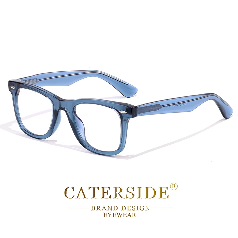 CATERSIDE Mode Herren Brillengestell Markendesign Hochwertige Tr-90 Rahmen Damen Anti Blaues Licht Computerbrille – Detail 14