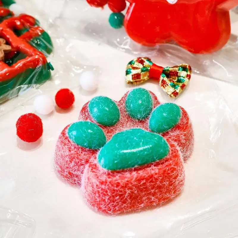 1 Piece Random Cartoon Christmas Theme Simulation Squeeze Toys Pinch Decompression Stress Toys Children's Christmas Gift Toys