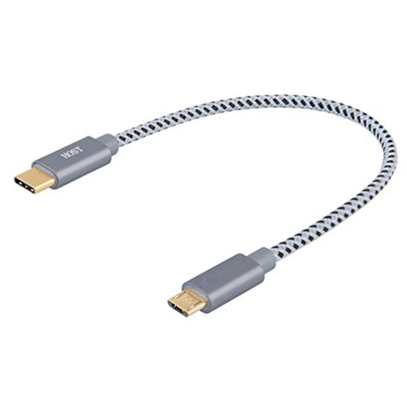 

Type C USB-C To Micro USB Cable Cord Adapter 0.2m Short OTG Sync Data Charging Cable For Samsung Xiaomi Macbook Pro Tablet